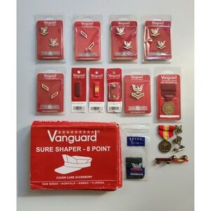 Lot of 15 - Vanguard Military Pins Medals New Boxed Military‎ Memorabilia